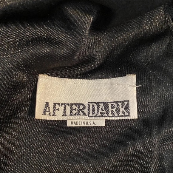 Vintage 1980s Nightworks Black Fringe Dress Wrap 80’s Plus Size 14 XL Dropwaist - Picture 8 of 12